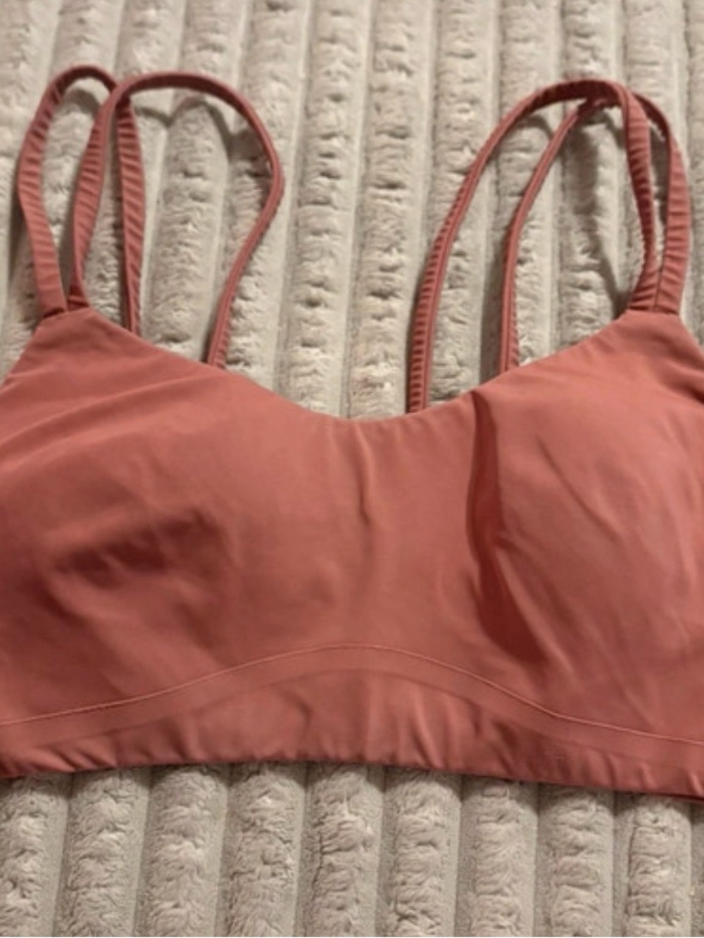 lululemon athletica Double-Strap Seamless Bralette - Dusty Rose